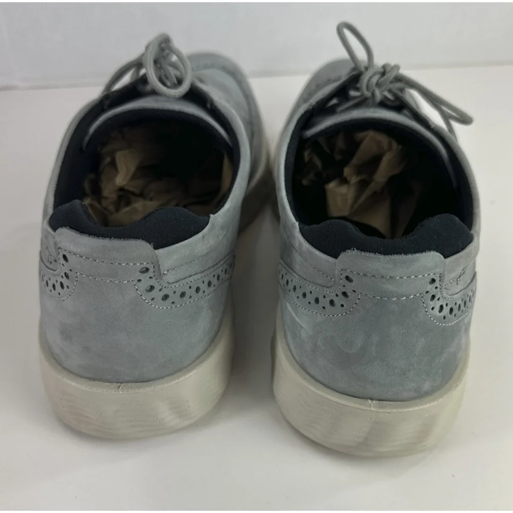 ECCO S Lite Hybrid Grey Oxford Wingtip Shoes Nubuck Brogue EU 45 Men's US 11 - Picture 7 of 16